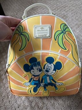 Disney Cruise Line Loungefly Backpack Mickey And Minnie Sunburst NWT